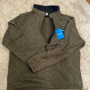 Green Columbia zip up pull over